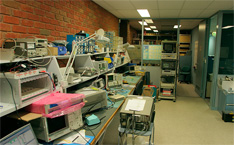 Test lab before photograph